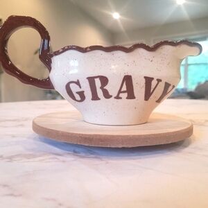 Vintage Ceramic‎ Gravy Bowl Retro Kitchen Decor Serving Bowl